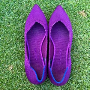 Rothy's The Point Purple Iris Flats size 7